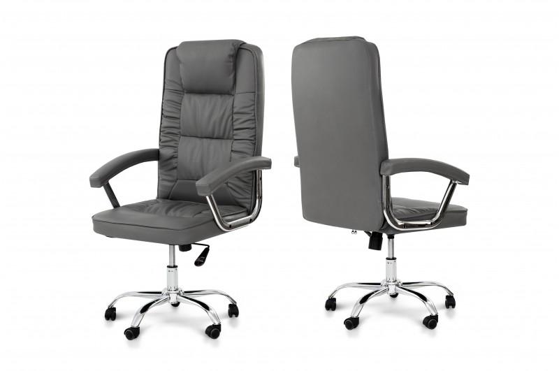 Офісне крісло Comfort Line Focus шкірзам Сірий (FCSG-113525) - фото 4