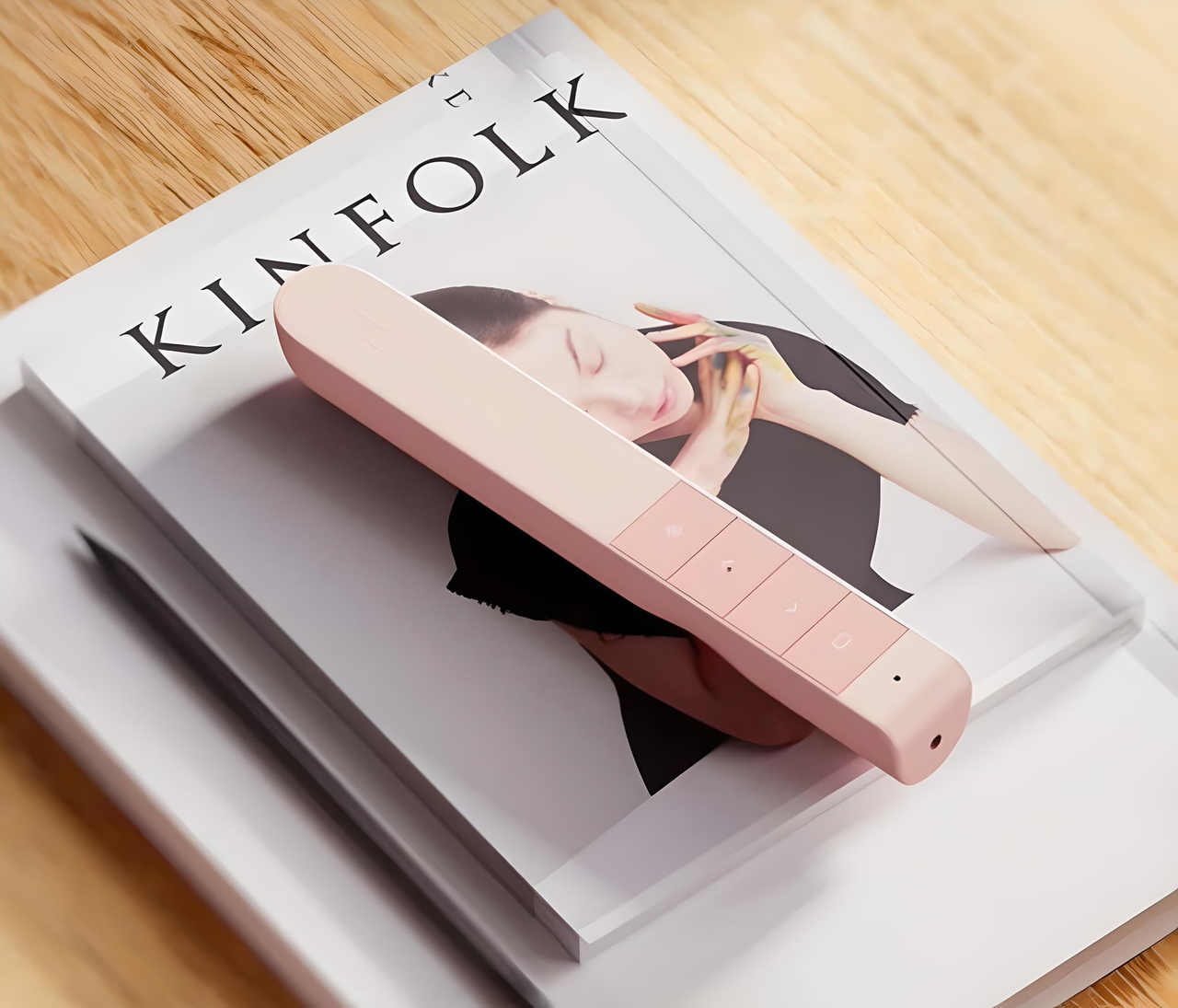 Пульт презентер INPHIC PL1 для презентацій з USB2.4G на акумуляторі з лазерною указкою Milk tea (2461745014) - фото 3