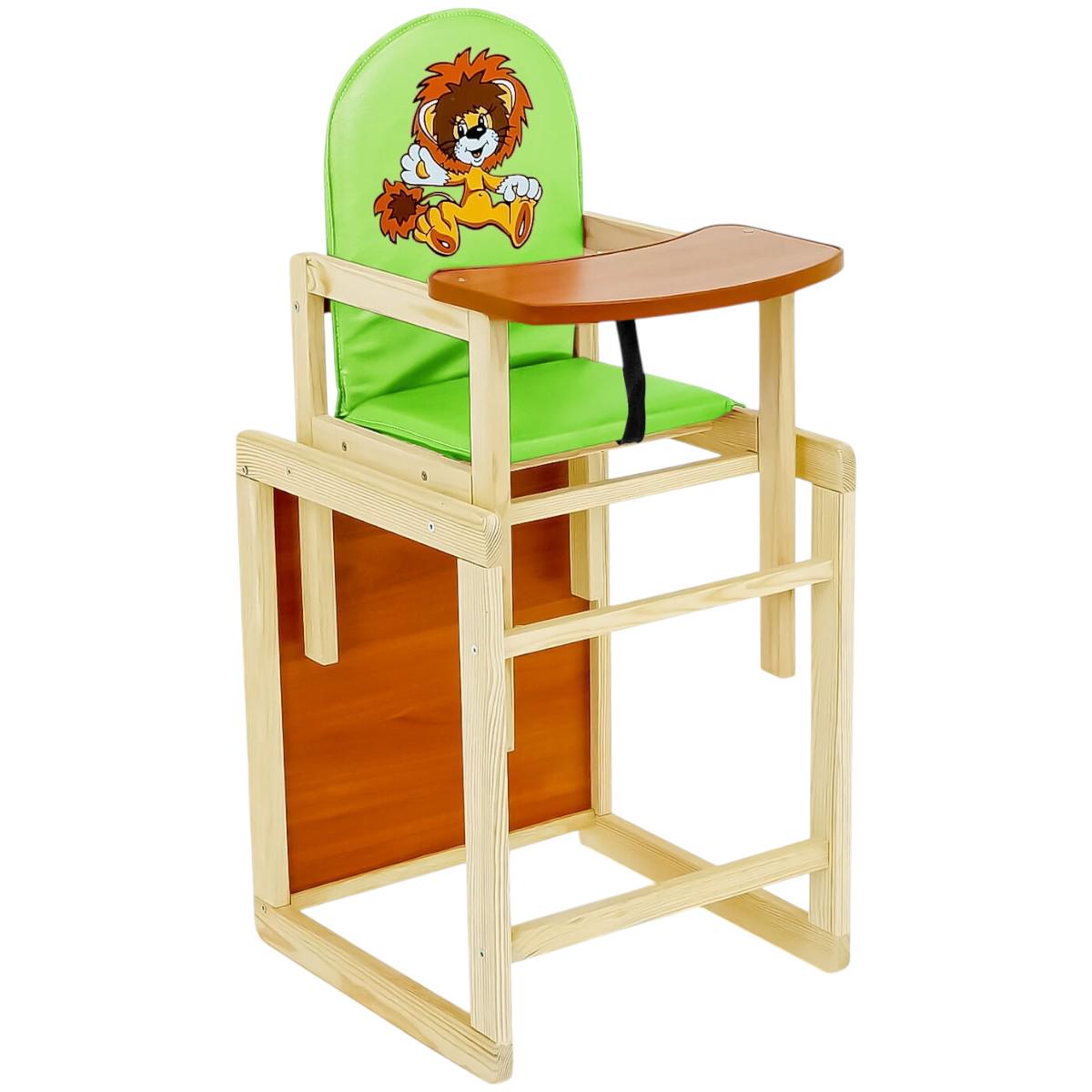 Стульчик для кормления Мася Лев Салатовый (№2064) - фото 1 Стульчик для кормления Мася Лев Салатовый (№2064) - фото 1