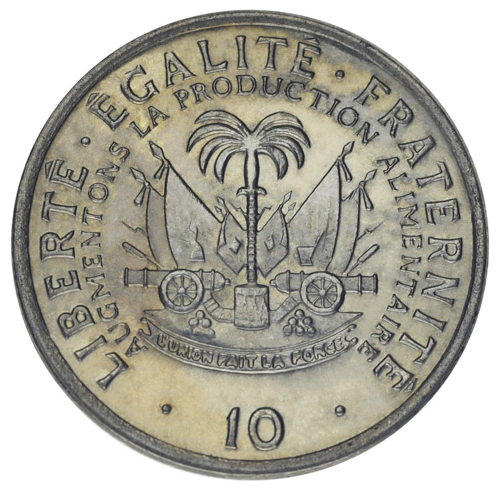 Коллекционная монета Гаити 10 сантимов 1975 AU-UNC (15391310) Коллекционная монета Гаити 10 сантимов 1975 AU-UNC (15391310)