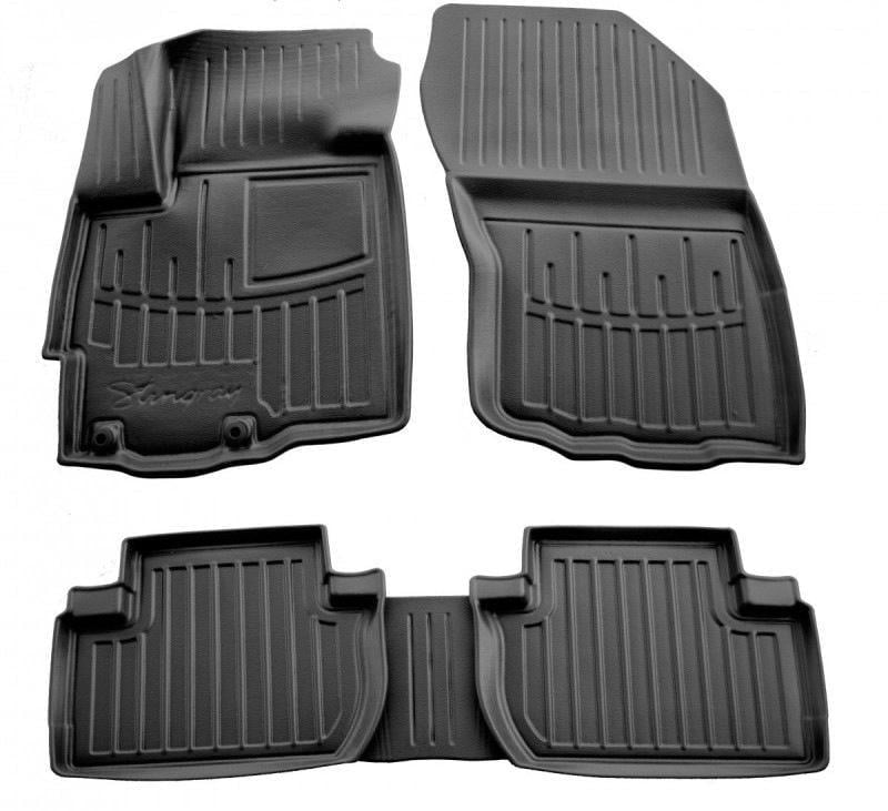 Коврики Stingray 3D Stingray для Peugeot 4007 полиуретан Черный