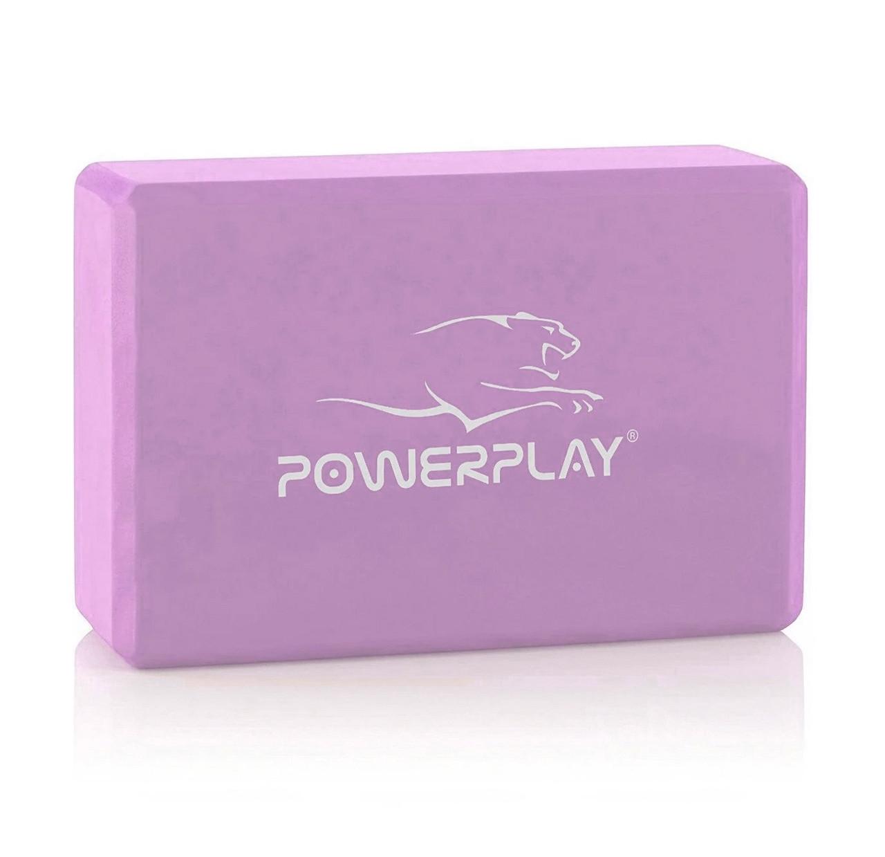 Блок для йоги PowerPlay 4006 Yoga Brick Фиолетовый