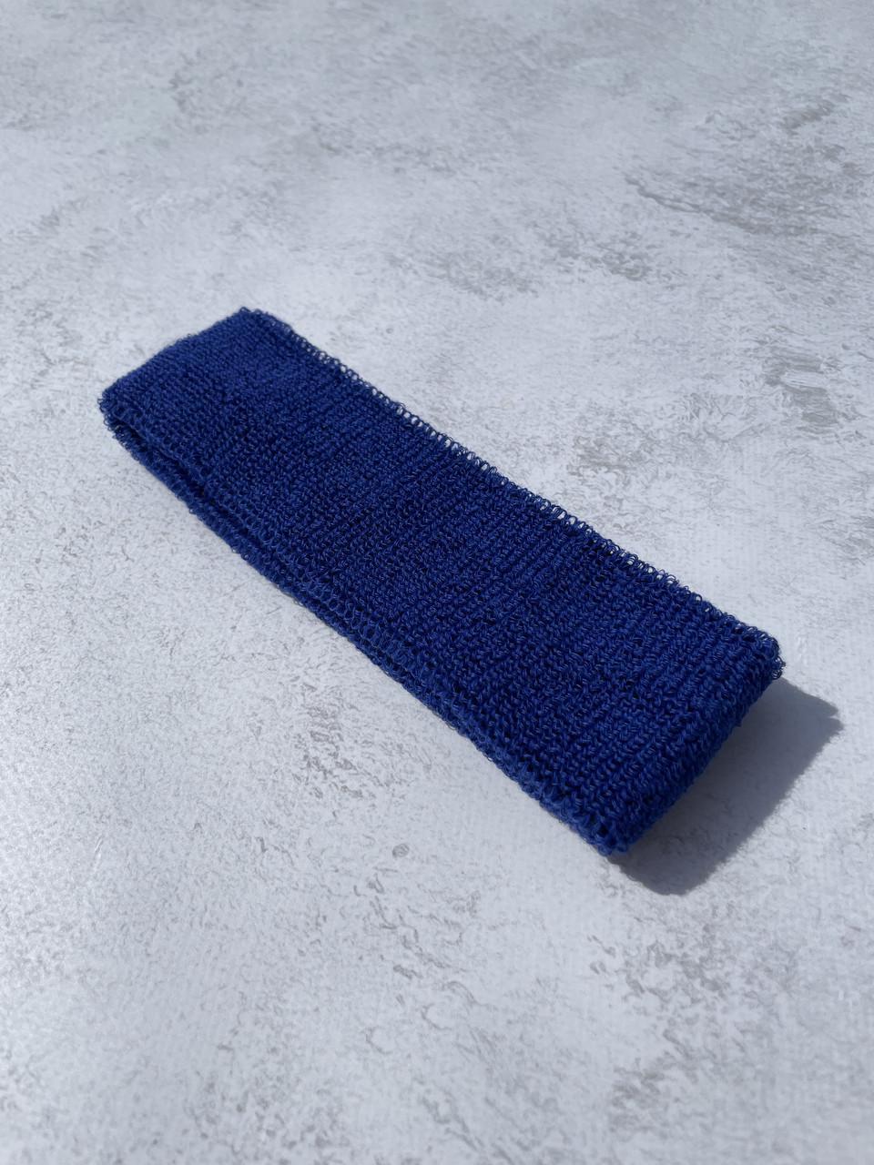 Комплект махровые напульсники и повязка на голову Синий (2605895571) - фото 2 Комплект махровые напульсники и повязка на голову Синий (2605895571) - фото 2