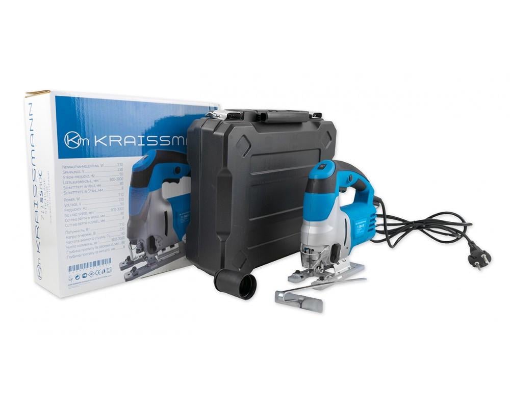 Лобзик электрический KRAISSMANN 711 SS 80С в кейсе/регулировка оборотов (1816286218) - фото 3 Лобзик электрический KRAISSMANN 711 SS 80С в кейсе/регулировка оборотов (1816286218) - фото 3