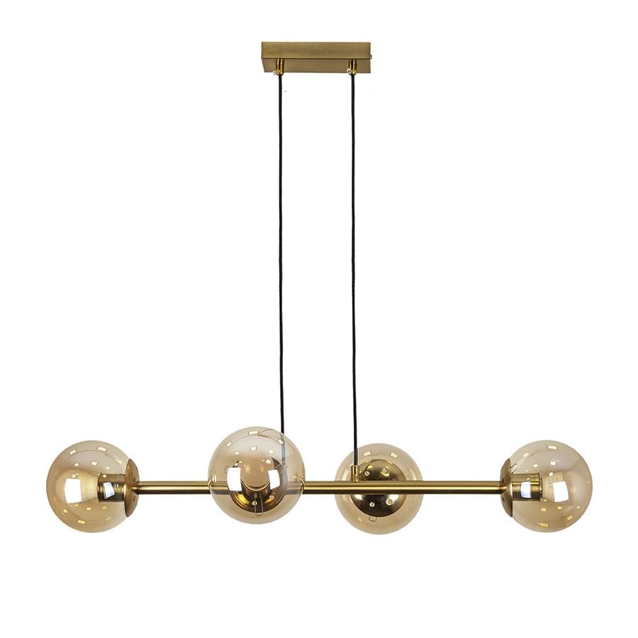 Люстра подвесная молекула Levistella 7529909-4 BRZ/BR Бронзовый/Коричневый 