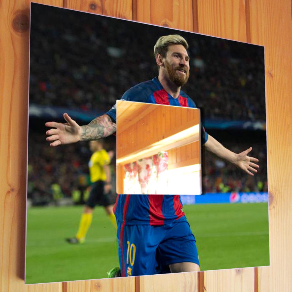Зеркало с фото Лионель Месси 260х260 мм (M03076)