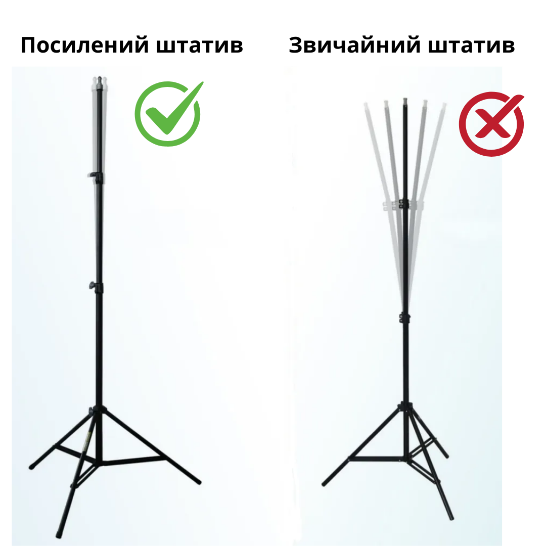 Кольцевая лампа Bluetooth LED со штативом для смартфона и пульт до 210/33 см Белый (Pro8806Led) - фото 4 Кольцевая лампа Bluetooth LED со штативом для смартфона и пульт до 210/33 см Белый (Pro8806Led) - фото 4