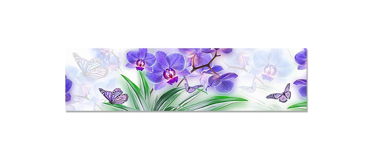 Наліпка вінілова на кухню Zatarga Сині Орхідеї і метелики 650х2500 мм (1283915608) Наліпка вінілова на кухню Zatarga Сині Орхідеї і метелики 650х2500 мм (1283915608)