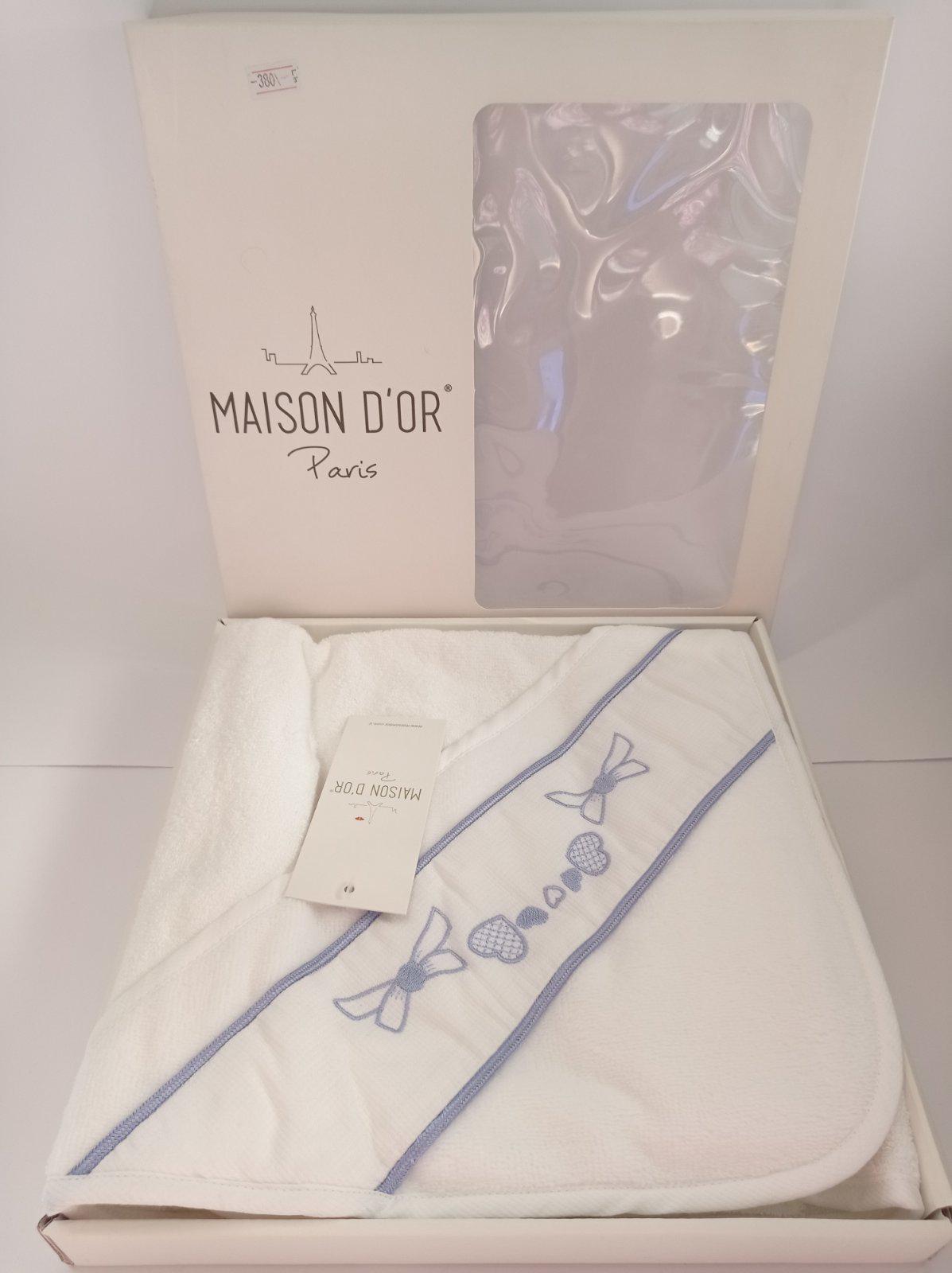 Полотенце детское Maison D'or Papillon 75x100 см White/Blue (CN15277)