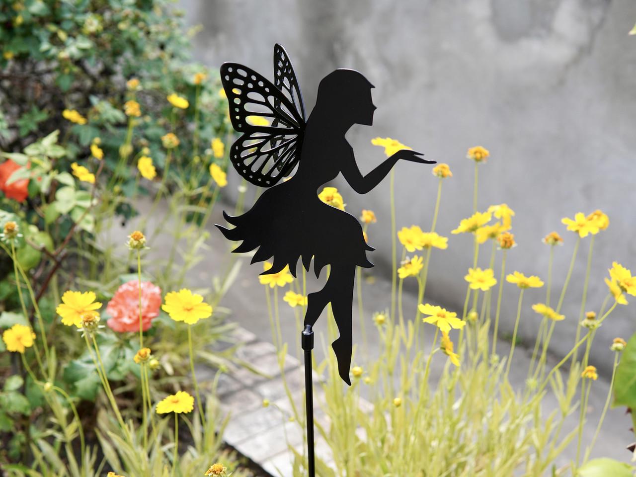 Садовая фигура Фея волшебница металлическая для сада/подворья/клумбы (DCR044) - фото 2