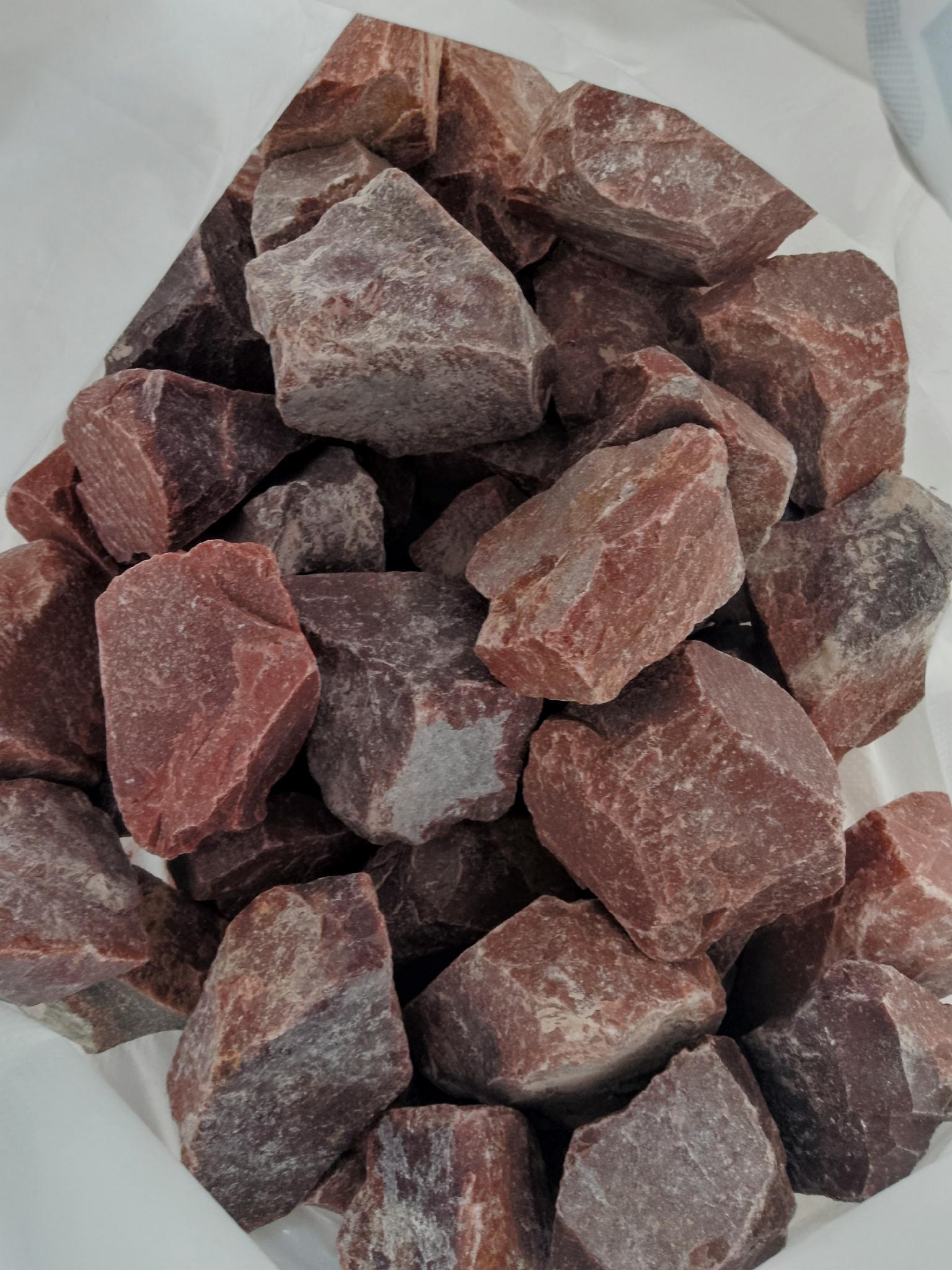 Каміння для бані Кварцит 60-90 мм Малиновий (11913905) - фото 2