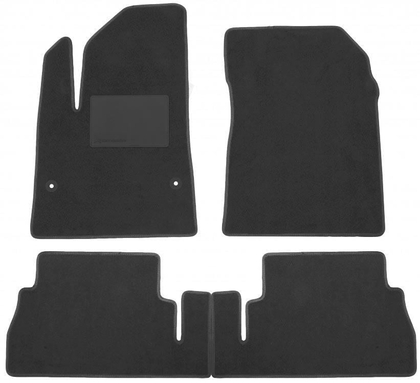 Коврики в салон Optimal для Citroen Berlingo '19- с подлокотником текстильные Черный