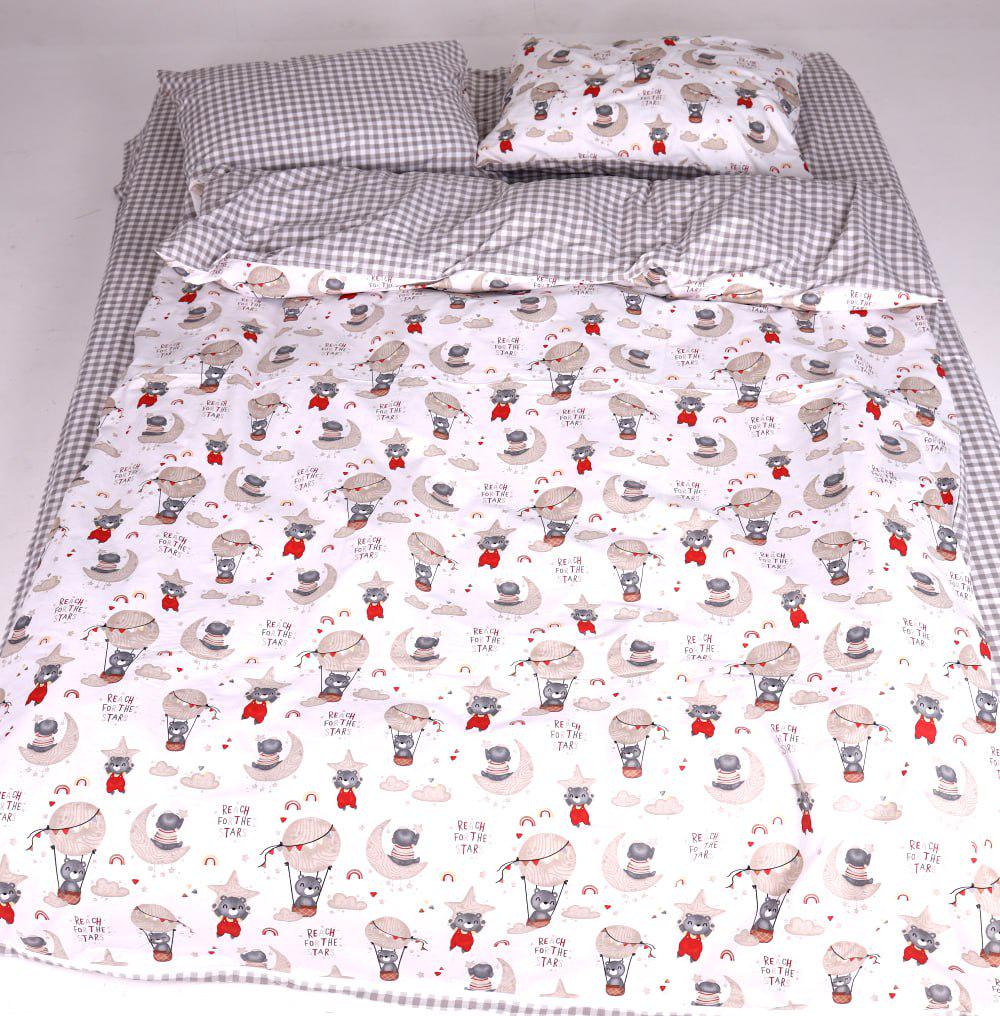 Комплект постельного белья детский PaniPava Moon Bear Ранфорс 110х140 см (10101239)