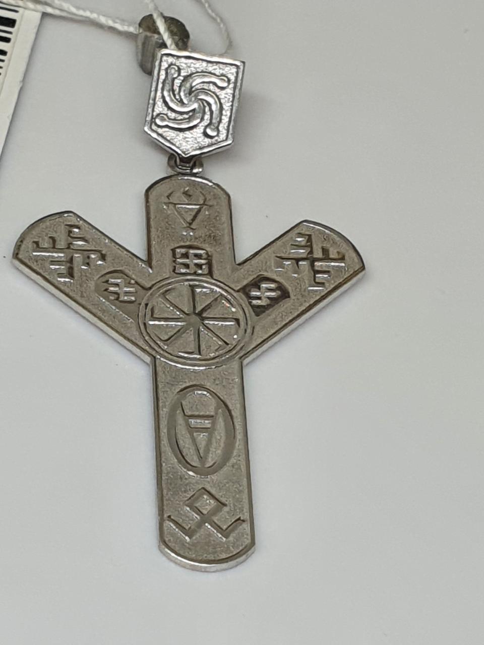 Срібний кулон для жінки Руна з коловоротом см 4,5 925 проба (30219363)