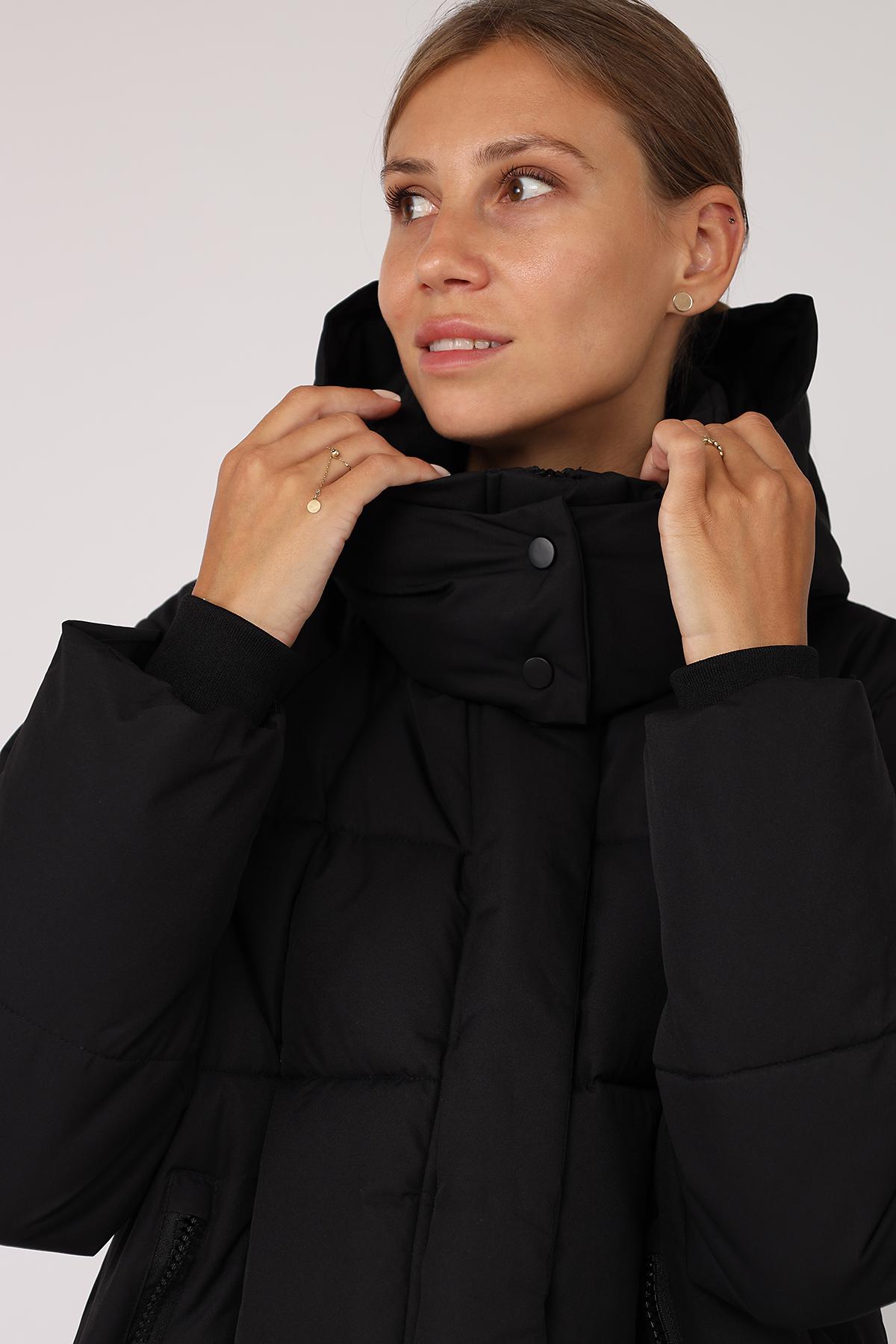 Куртка женская зимняя ЦБ-00277866 р. 54 Черный (29079983) - фото 7