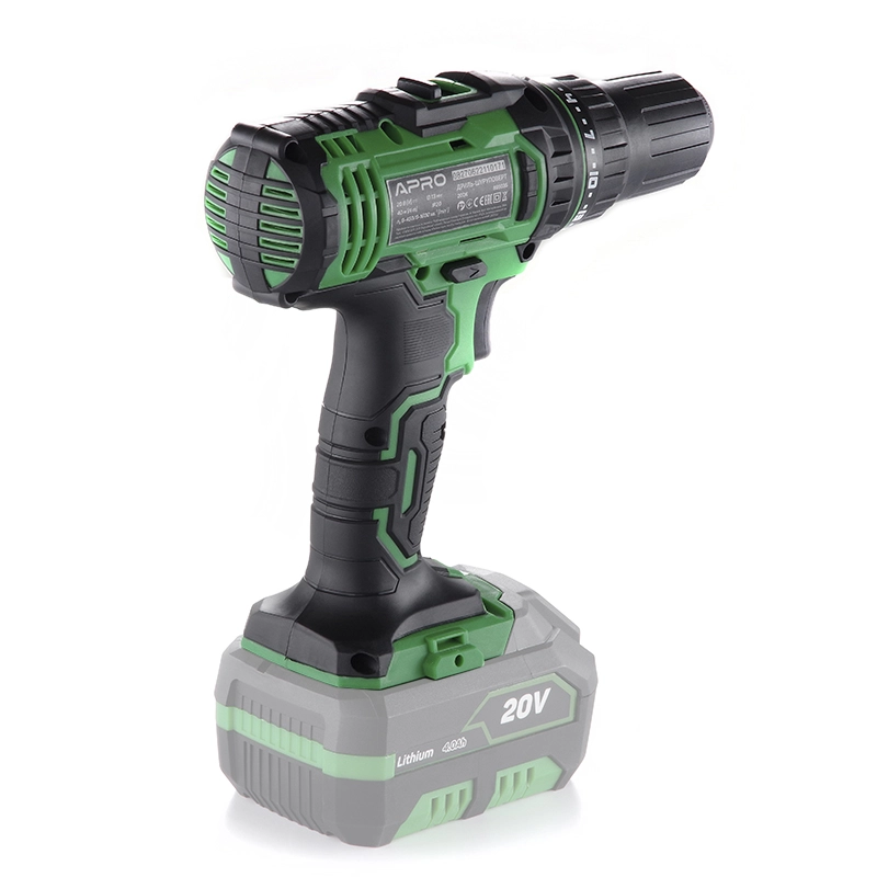 Дрель-шуруповерт Apro 20DK 20 В без АКБ/без/ЗУ/кейс (895035) - фото 2 Дрель-шуруповерт Apro 20DK 20 В без АКБ/без/ЗУ/кейс (895035) - фото 2