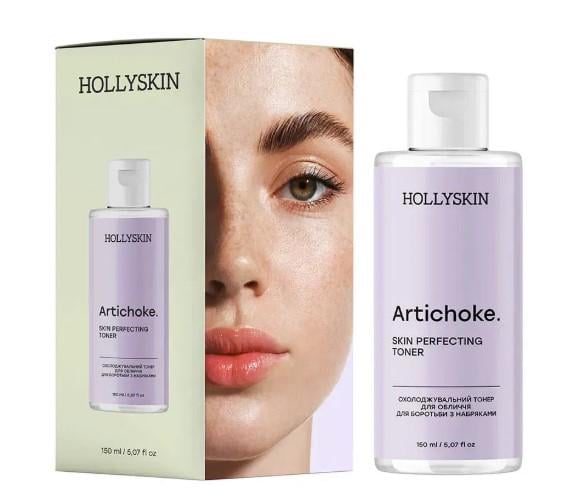 Тонер для лица для борьбы с отеками Hollyskin Artichoke Skin Perfecting Toner 150 мл