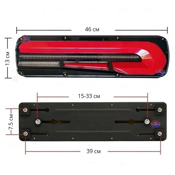 Задние фонари на грузовик устойчивы 2 шт. (D00407) - фото 9 Задние фонари на грузовик устойчивы 2 шт. (D00407) - фото 9