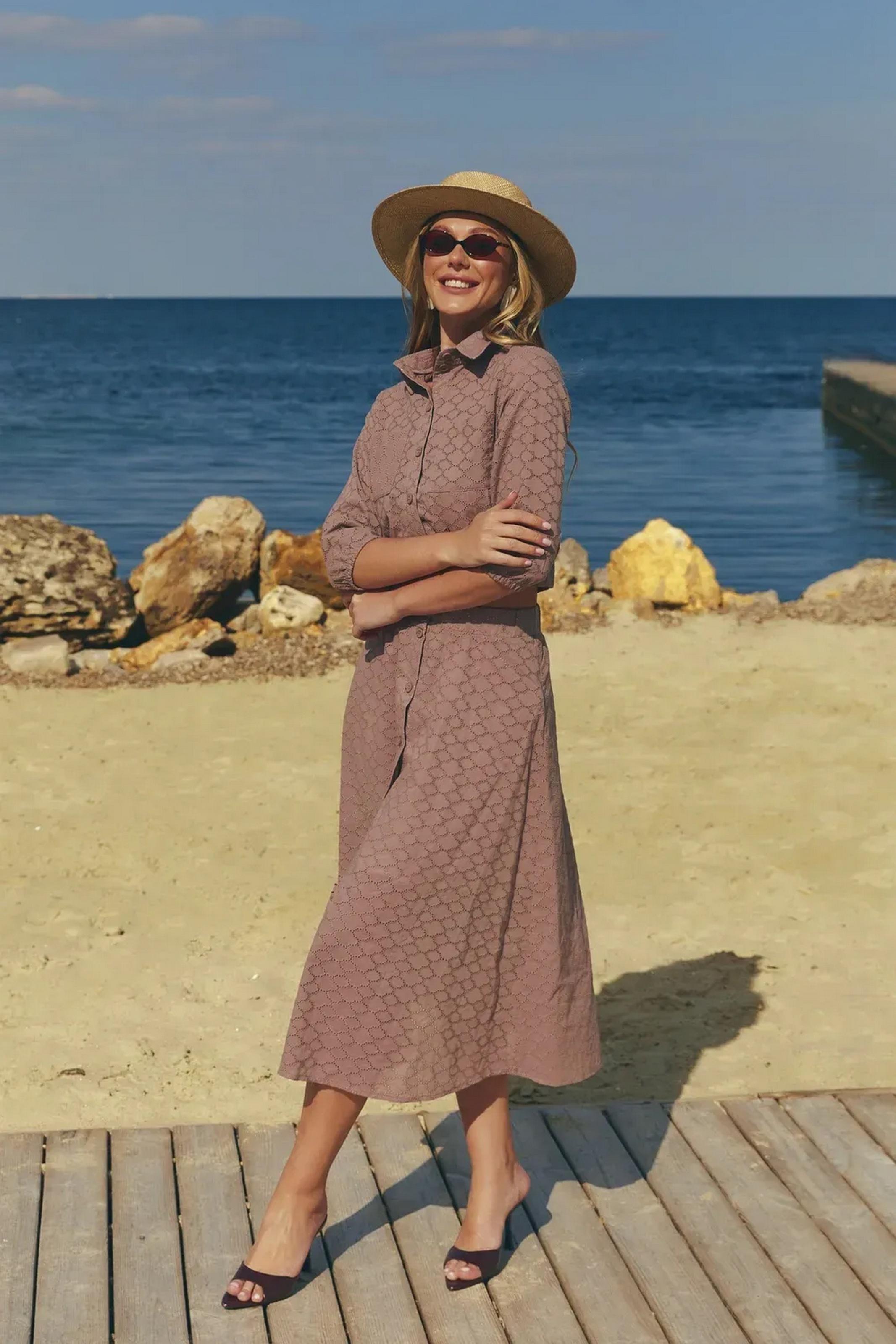 Костюм женский Seventeen кофта/юбка S-M Коричневый (104-2294.6408) - фото 2 Костюм женский Seventeen кофта/юбка S-M Коричневый (104-2294.6408) - фото 2