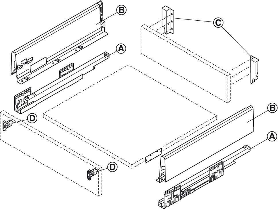 Комплект NM Matrix Box S35 S/C 84х350 мм Білий (FNT0680) - фото 3