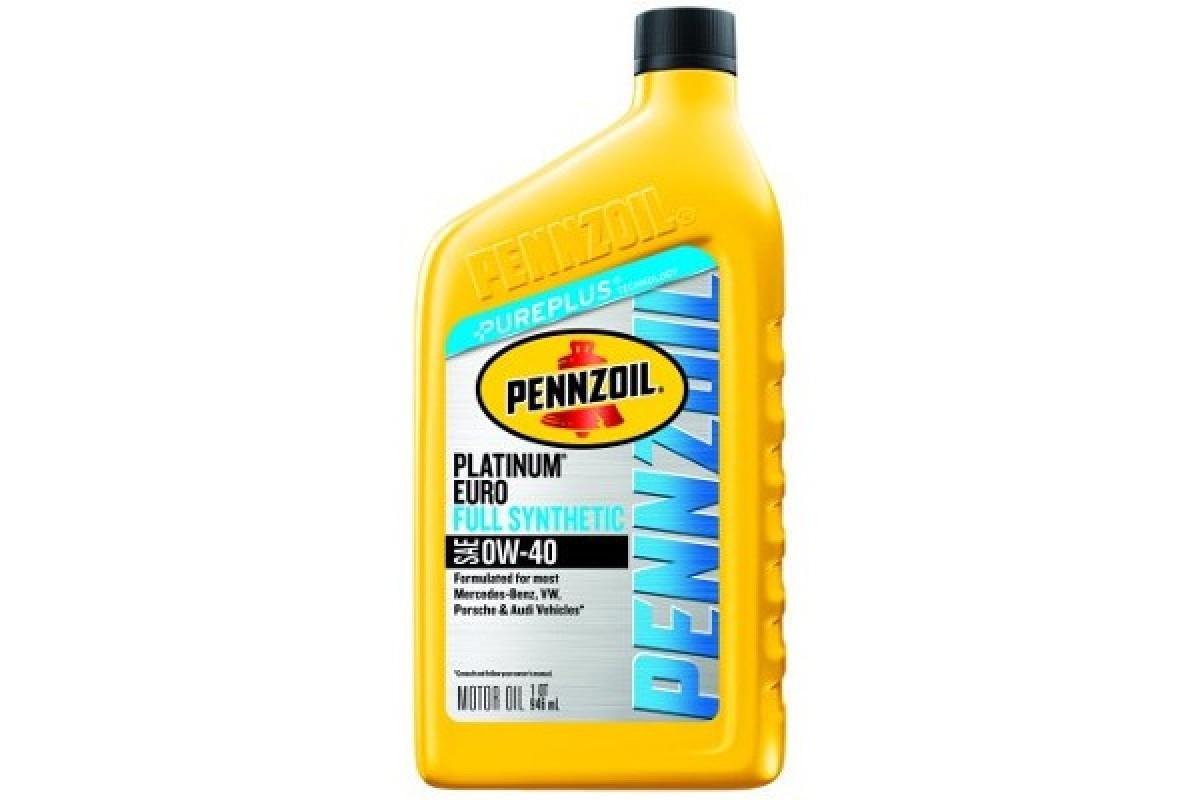 Моторное масло Pennzoil Platinum Euro 0W-40 0,946 л (550036272)