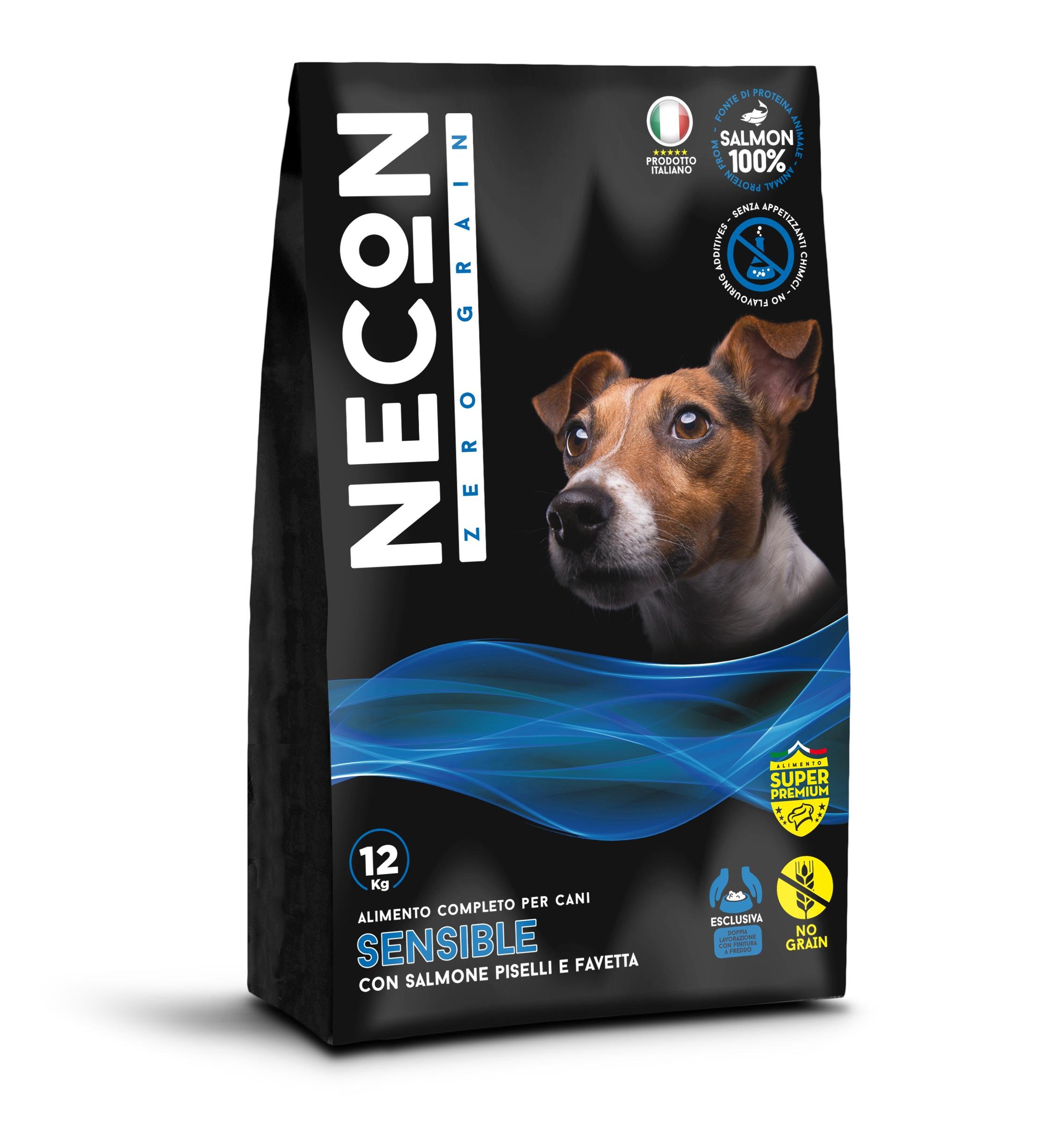 Сухой корм для собак Necon Zero Grain Dog Sensible with Salmon Pea and Horse Bean 12 кг (NECZG03)