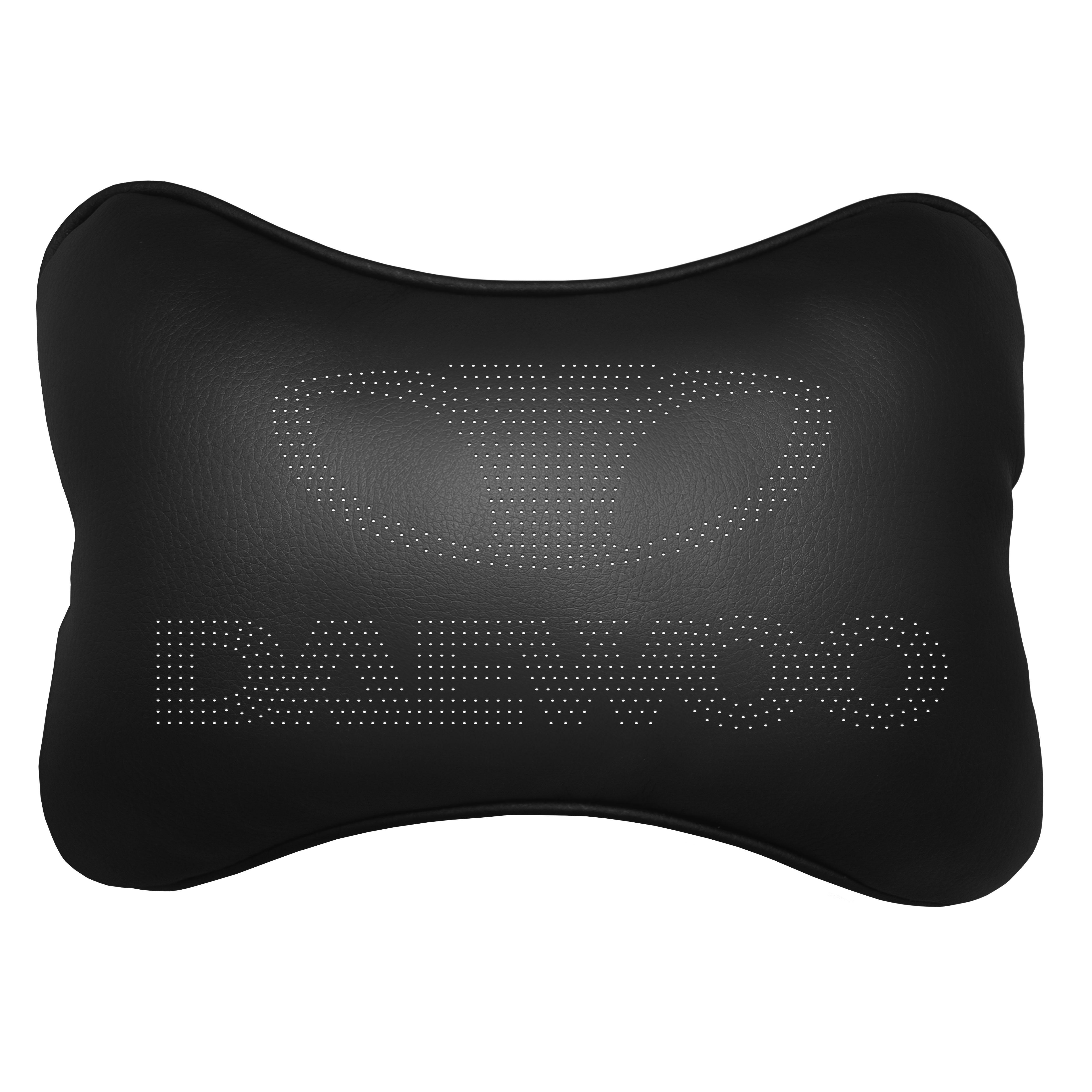 Подушка автомобильная Avtolife Daewoo для шеи из экокожи Черный (AVT-LBL-20) - фото 1 Подушка автомобильная Avtolife Daewoo для шеи из экокожи Черный (AVT-LBL-20) - фото 1