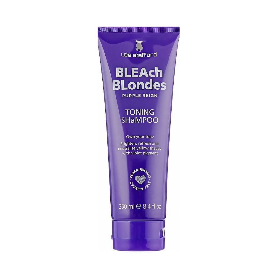 Шампунь тонирующий для осветленных волос Bleach Blondes Purple Toning Shampoo Lee Stafford 250 мл Фиолетовый (5060282705777)