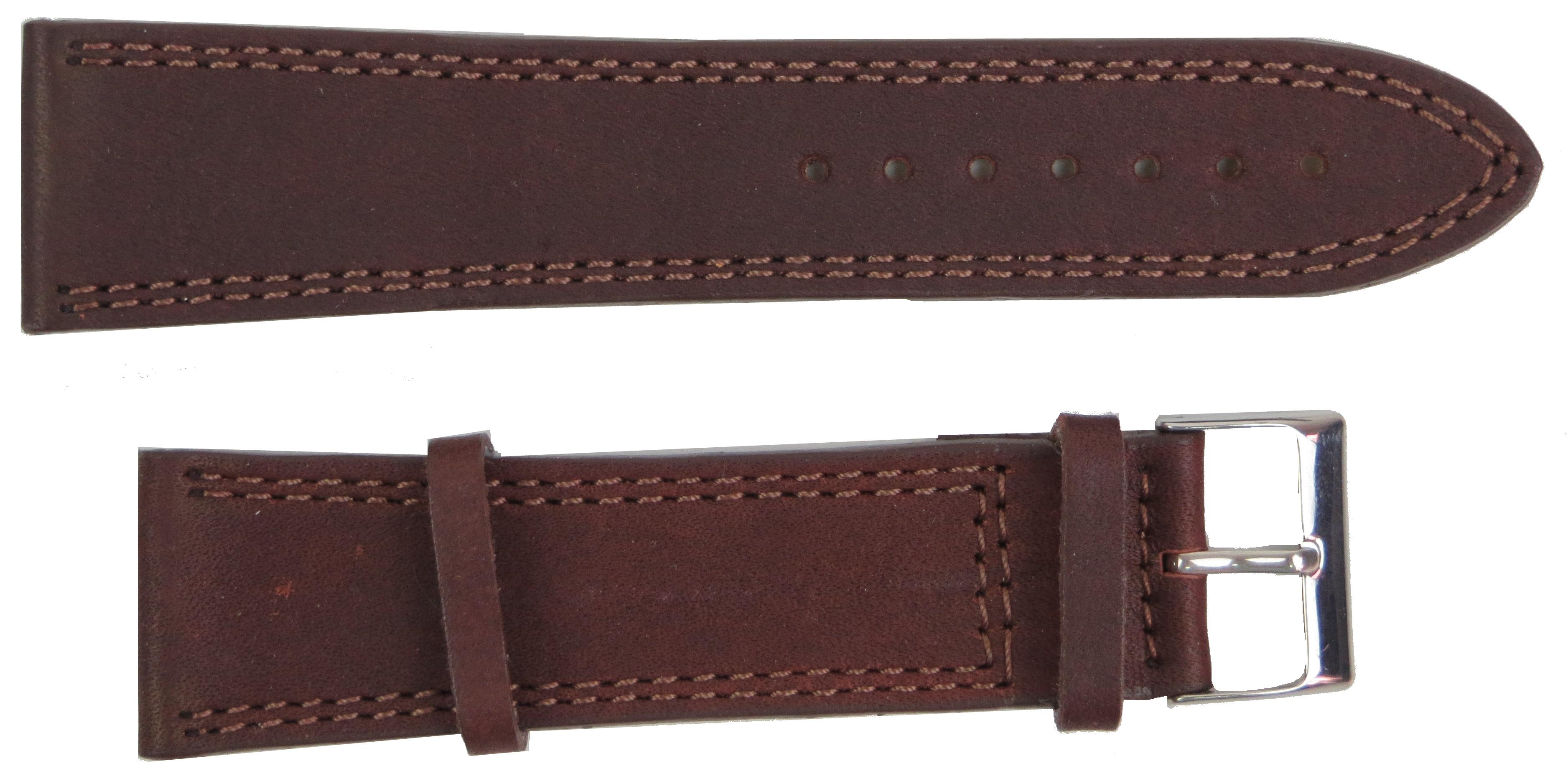 Ремінець для годинника Mykhail Ikhtyar Ш 26 мм Коричневий (S26-599S brown)