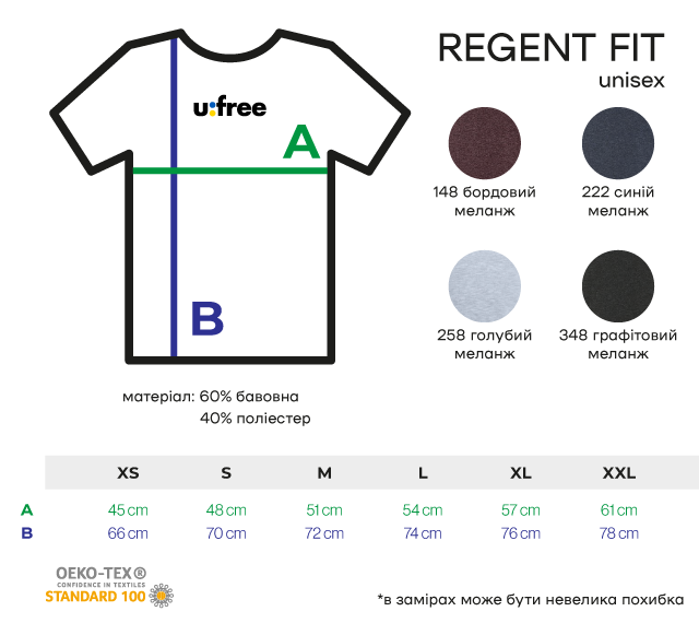 Футболка женская Ufree s Вільна Україна з 1991 S Меланж/Темно-серый (20013-3W-S) - фото 4