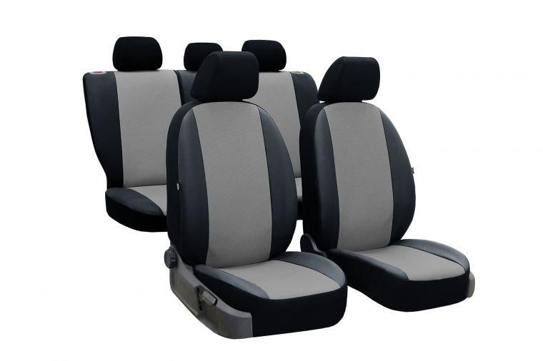 Авточехлы из экокожи Pok-ter Perline для Geely GХ2 2012-2002-2011 с серой вставкой (9015777)
