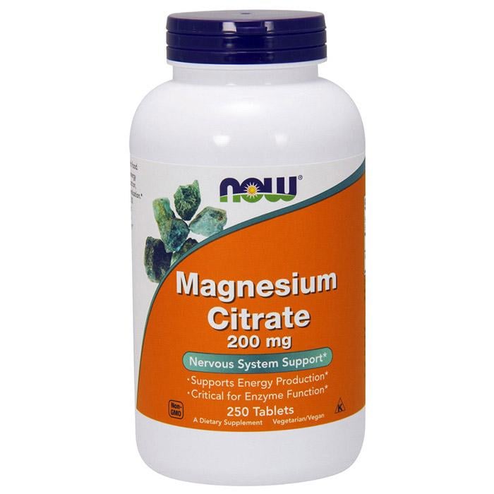 Магній цитрат NOW Magnesium Citrate 200 mg 250 табл.
