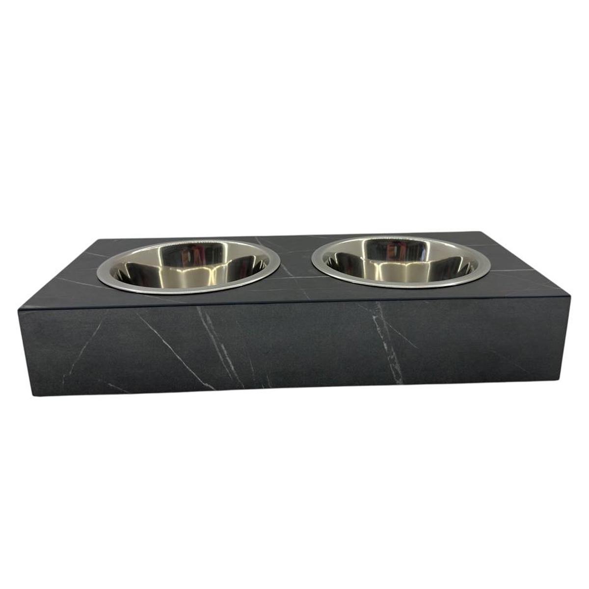 Миска для собак подвійна на підставці з фанери та покриттям Eger - фото 1