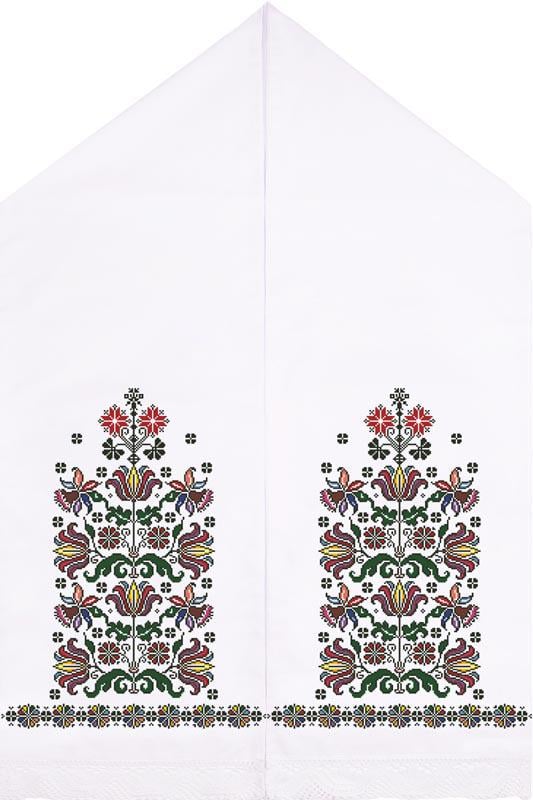 Схема Свадебный рушник для вышивки бисером и нитями на ткани габардин (ТР049пн5099)