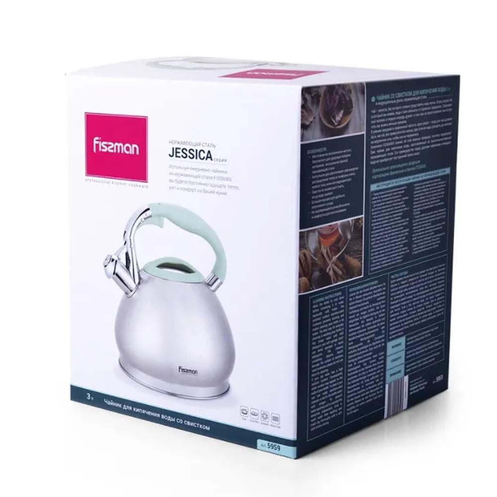 Чайник зі свистком Fissman JESSICA 3 л (5959) - фото 3 Чайник зі свистком Fissman JESSICA 3 л (5959) - фото 3