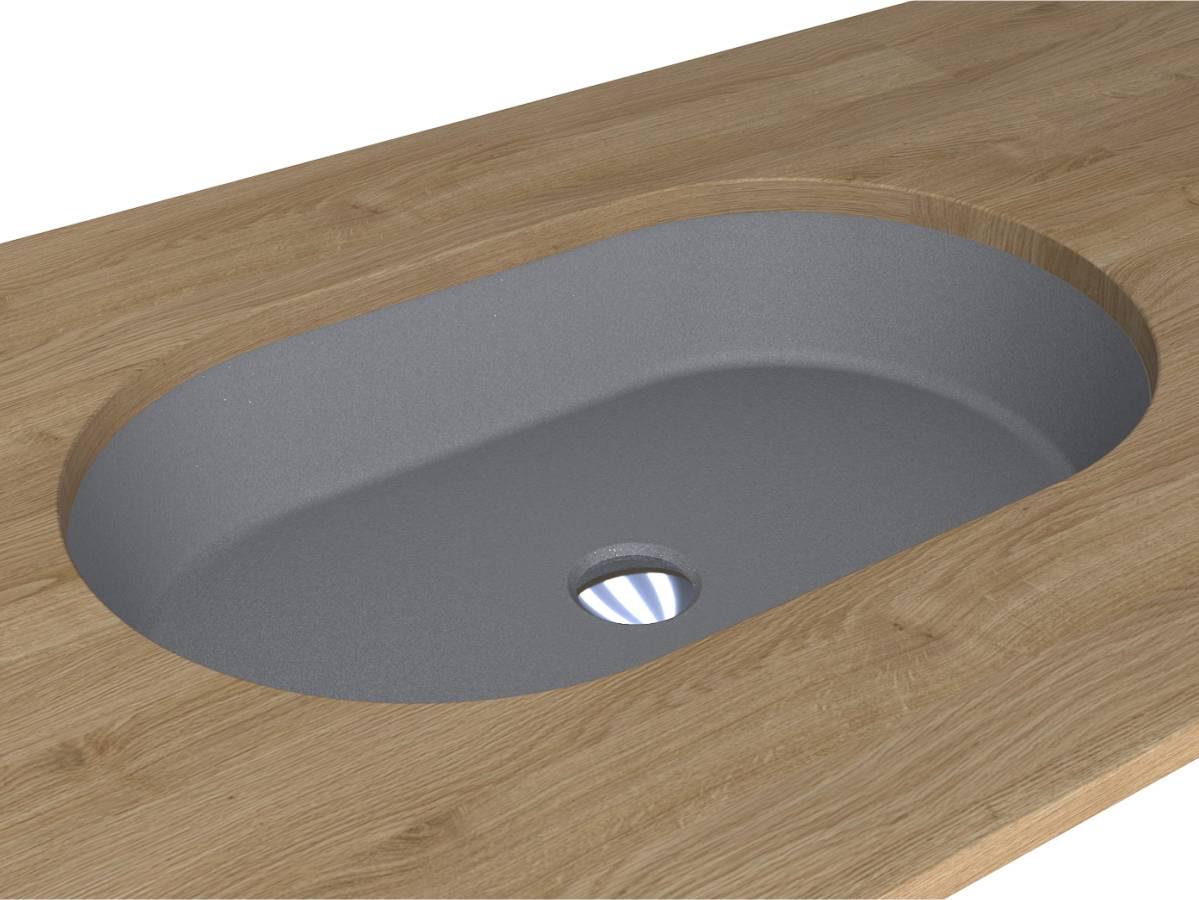 Умивальник Miraggio Rome Mirastone Gray (0000997)