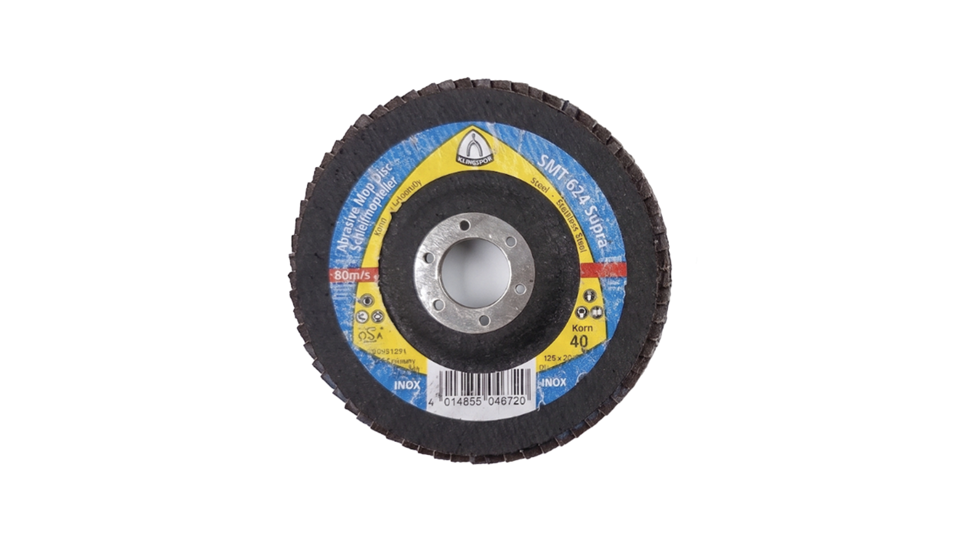 Круг лепестковый зачисной Klingspor КЛТ 125х40 NC/NK 40 1 шт. (3038296331/К2436)