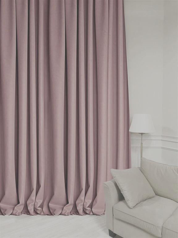 Штора блекаут Люкс 350х260 см Рожево-пудровий