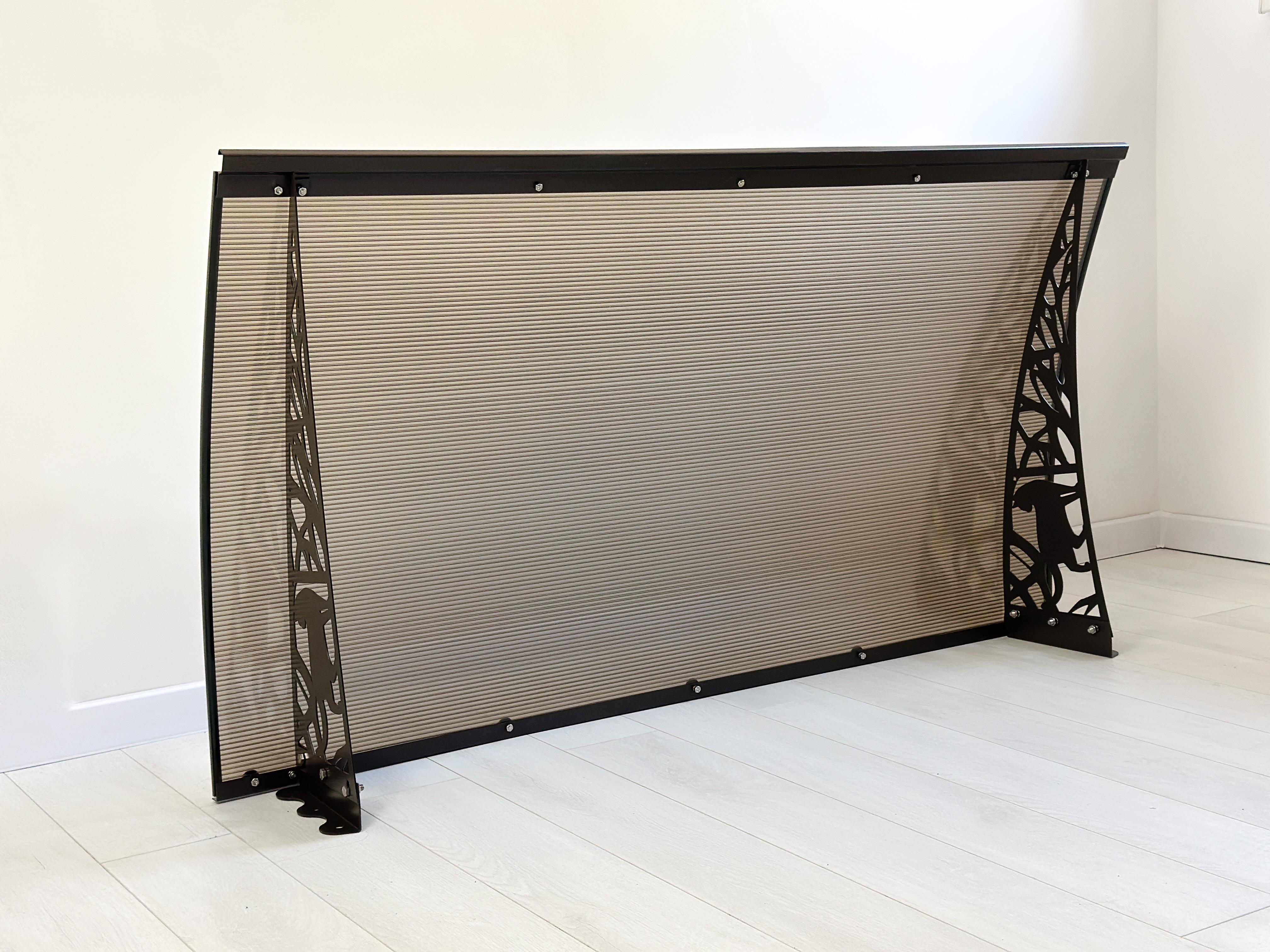 Навес-козырек Кот сотовый поликарбонат 6 мм 120х80 см Коричневый (17022572) - фото 4