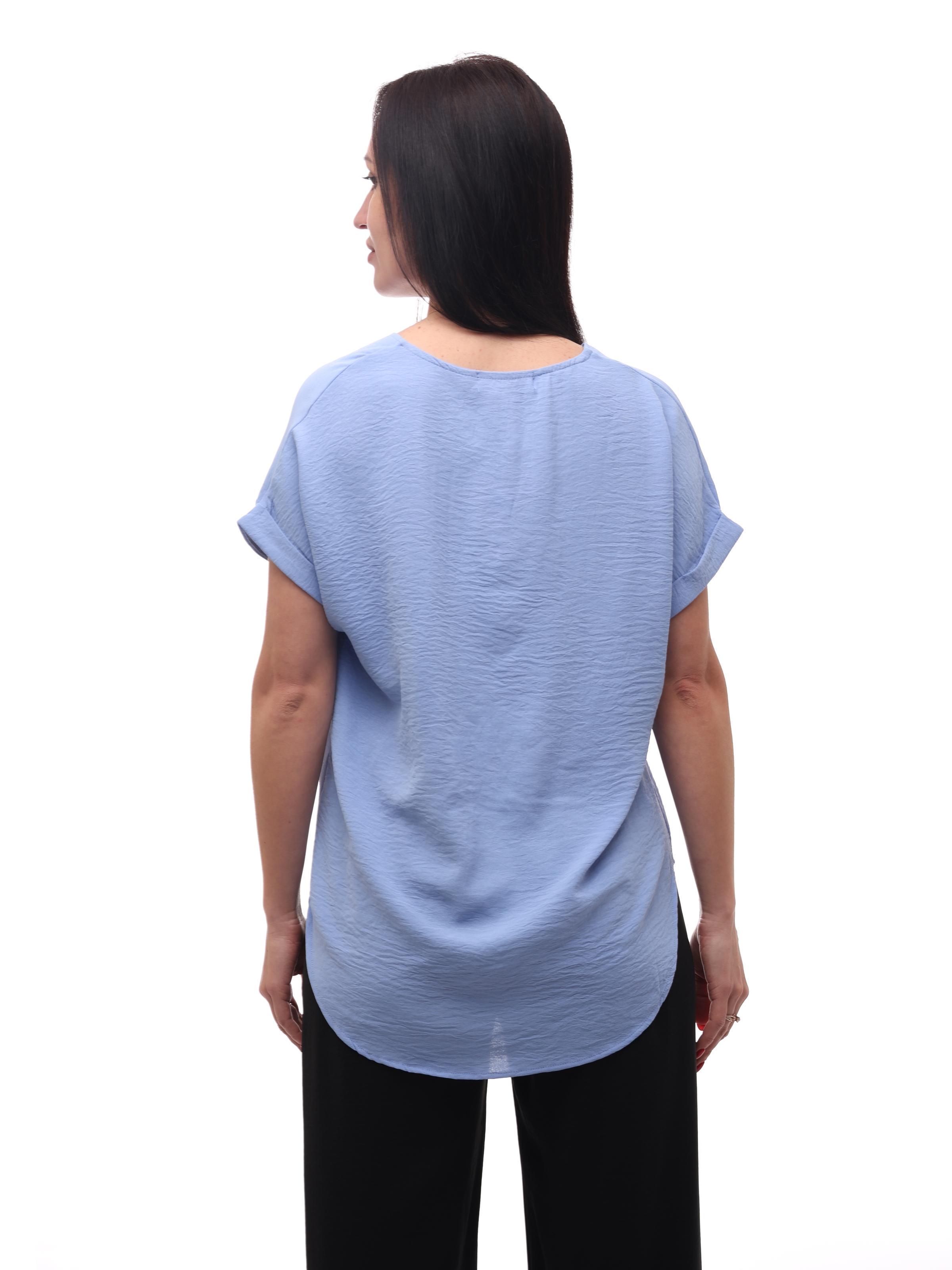 Блуза жіноча M&C р. 42 Блакитний (278239-54) - фото 4 Блуза жіноча M&C р. 42 Блакитний (278239-54) - фото 4