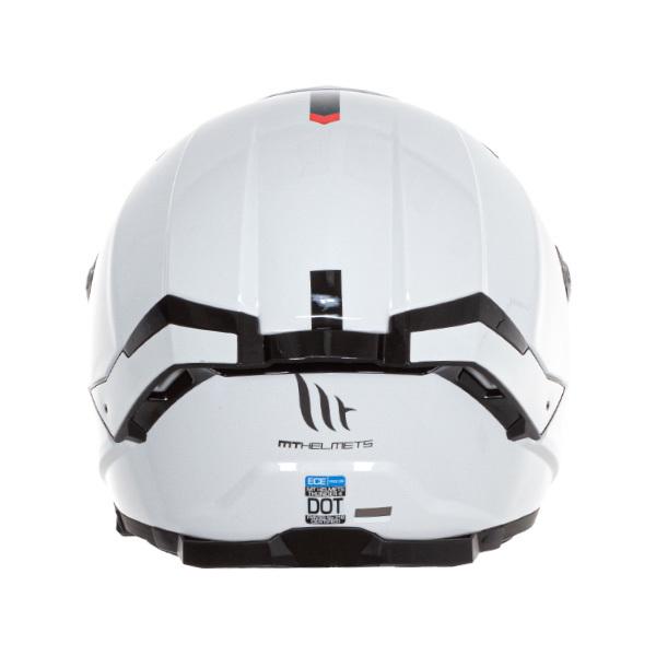 Мотошлем MT HELMETS Thunder 4 SV Solid 2XL Gloss White (46899) - фото 9