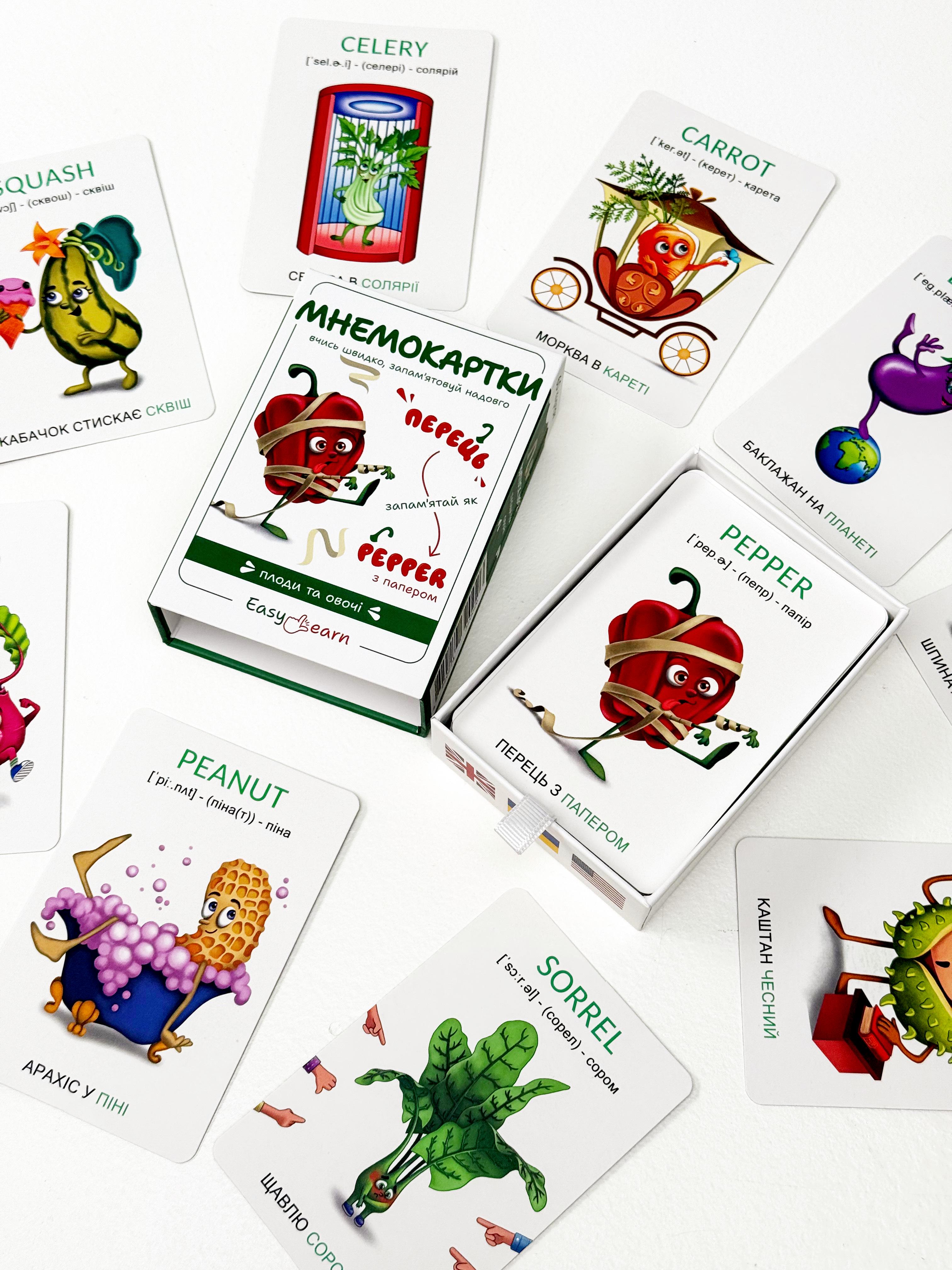 Мнемокарты EasyLearn Выпуск 2 Плоды и овощи (EL-FV1) - фото 22