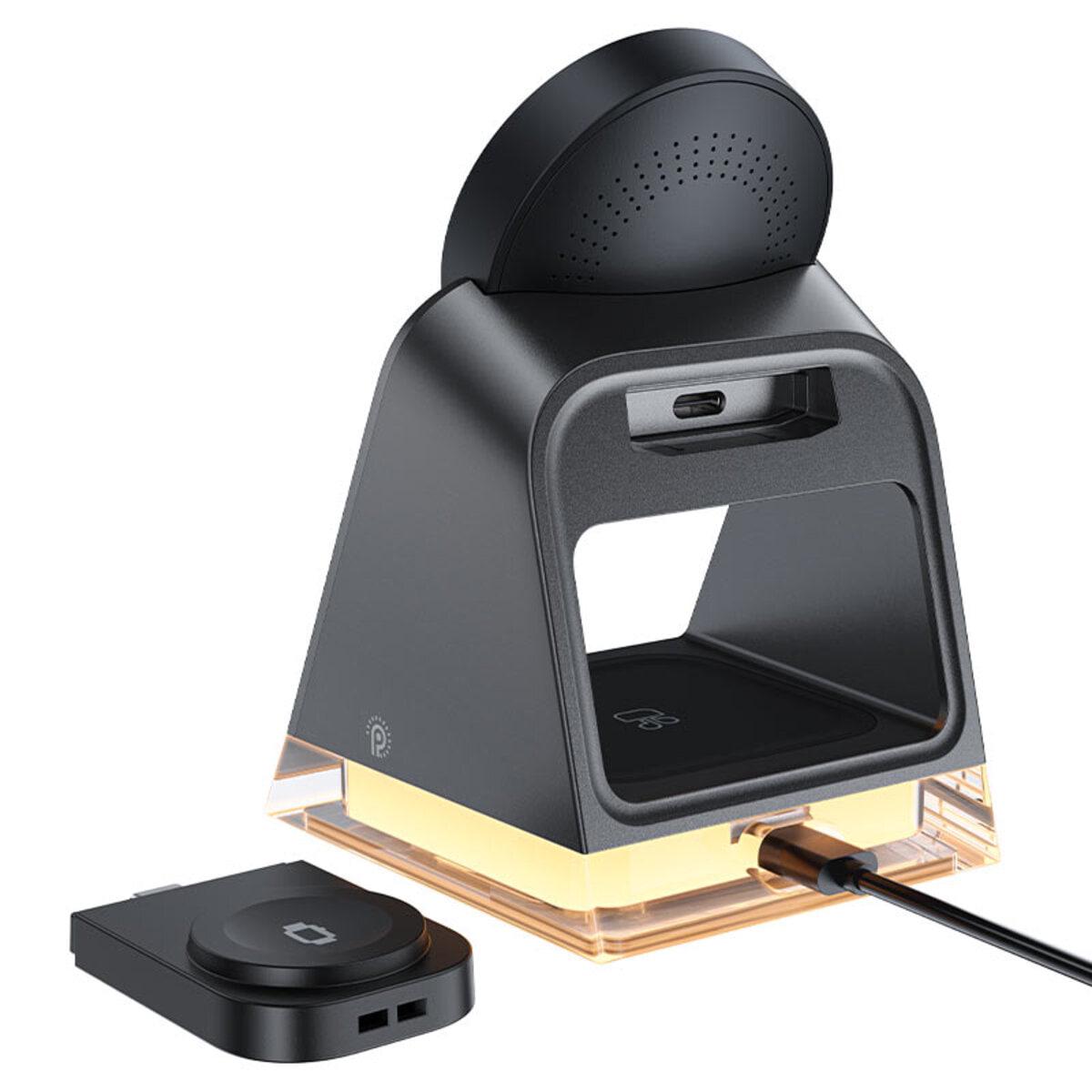 Зарядний пристрій бездротовий Acefast E17 desktop wireless charging holder Black (6974316282815) - фото 3