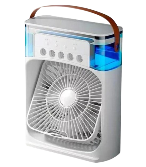 Вентилятор-увлажнитель воздуха портативный с LED подсветкой RGB (06435)