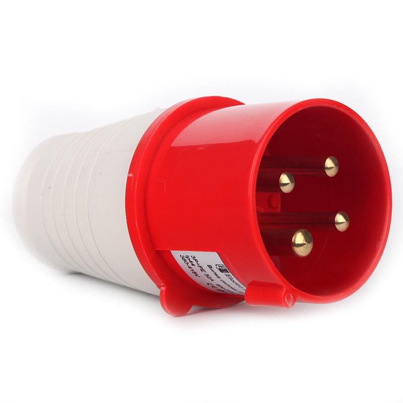 Силова вилка 4x32 3P+PE 32 A 380-415 В IP44 (EH-PPL-432) Силова вилка 4x32 3P+PE 32 A 380-415 В IP44 (EH-PPL-432)