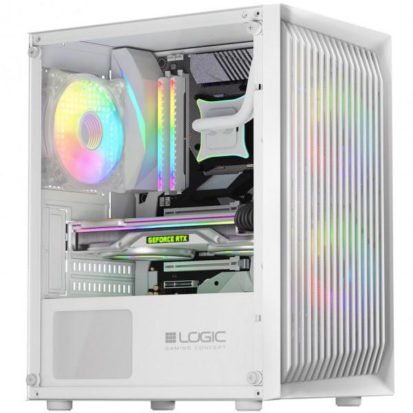 Корпус для ПК LogicConcept ATOS MESH/GLASS ARGB White (AM-ATOS-20-0000000-0002) - фото 3