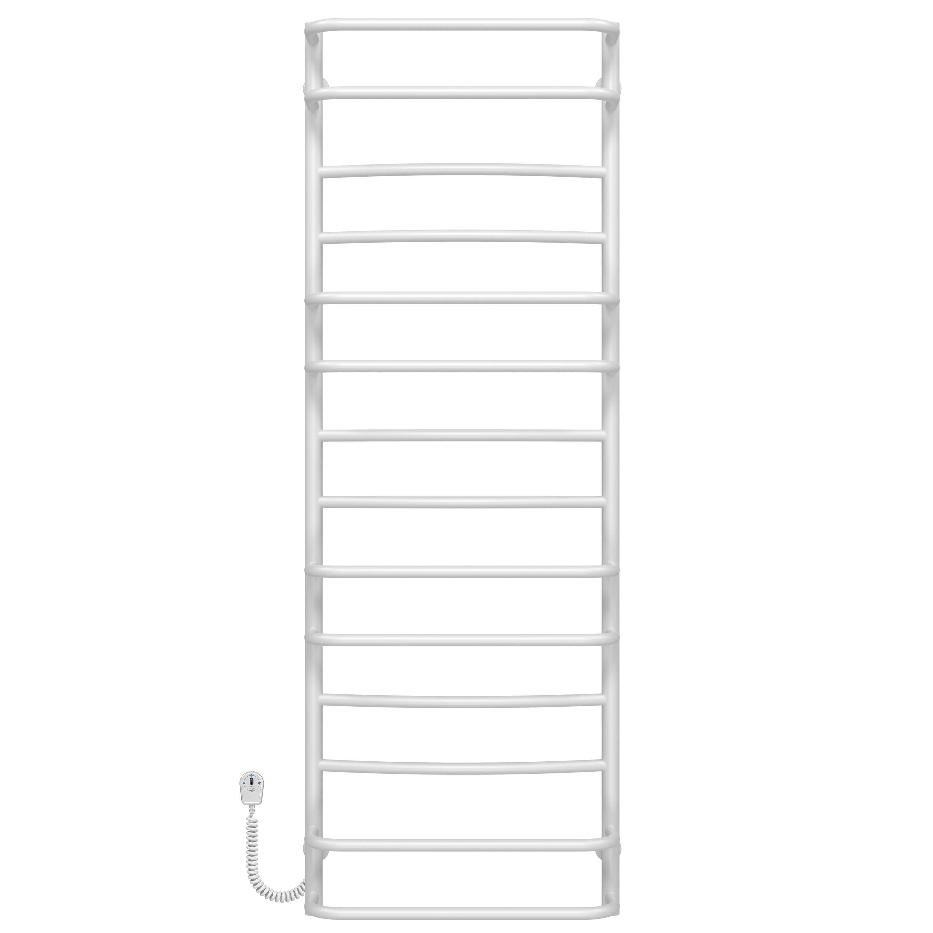 Полотенцесушитель электрический Deffi Аквамикс П14 EF16 левое подключение нержавеющая сталь 500х1500 мм Белый (C.AM.150.50.14.EWL5)