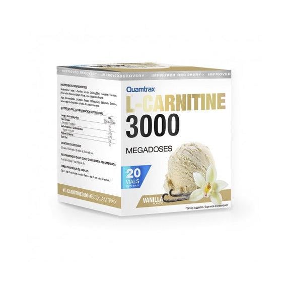 Жиросжигатель для спорта Quamtrax L-Carnitine 3000 20х25 мл Vanilla