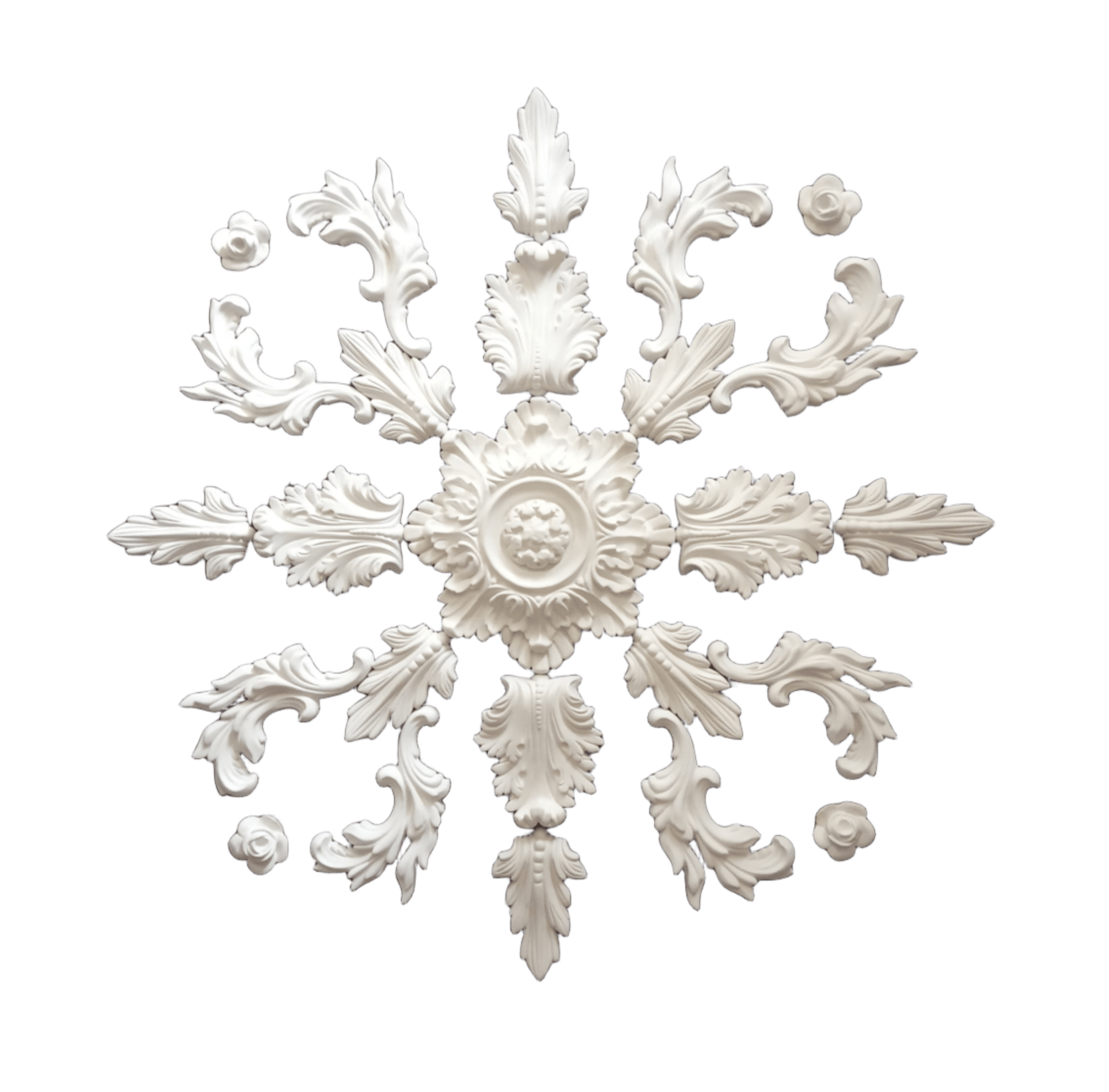 Розетка на потолок декоративная гипсовая сборная D 830 мм (31139382)