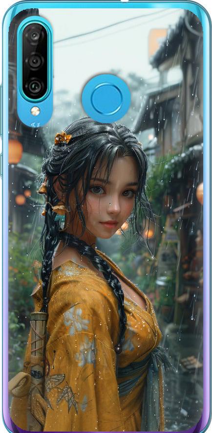 Чехол на Huawei P30 Lite Anime-girl (6133t-1651-42517)